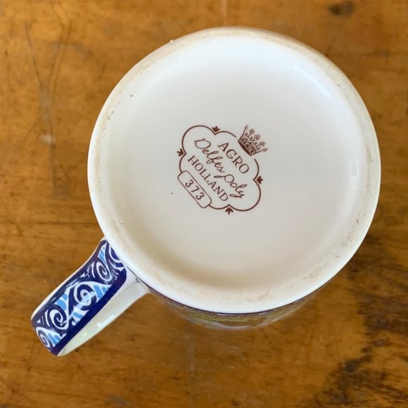 Vtg Agro Delfts Poly Holland Windmill Mug - Picture 5 of 11